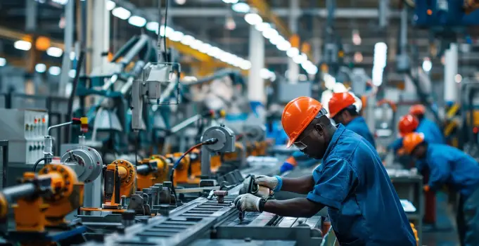 Manufacturing sector illustration